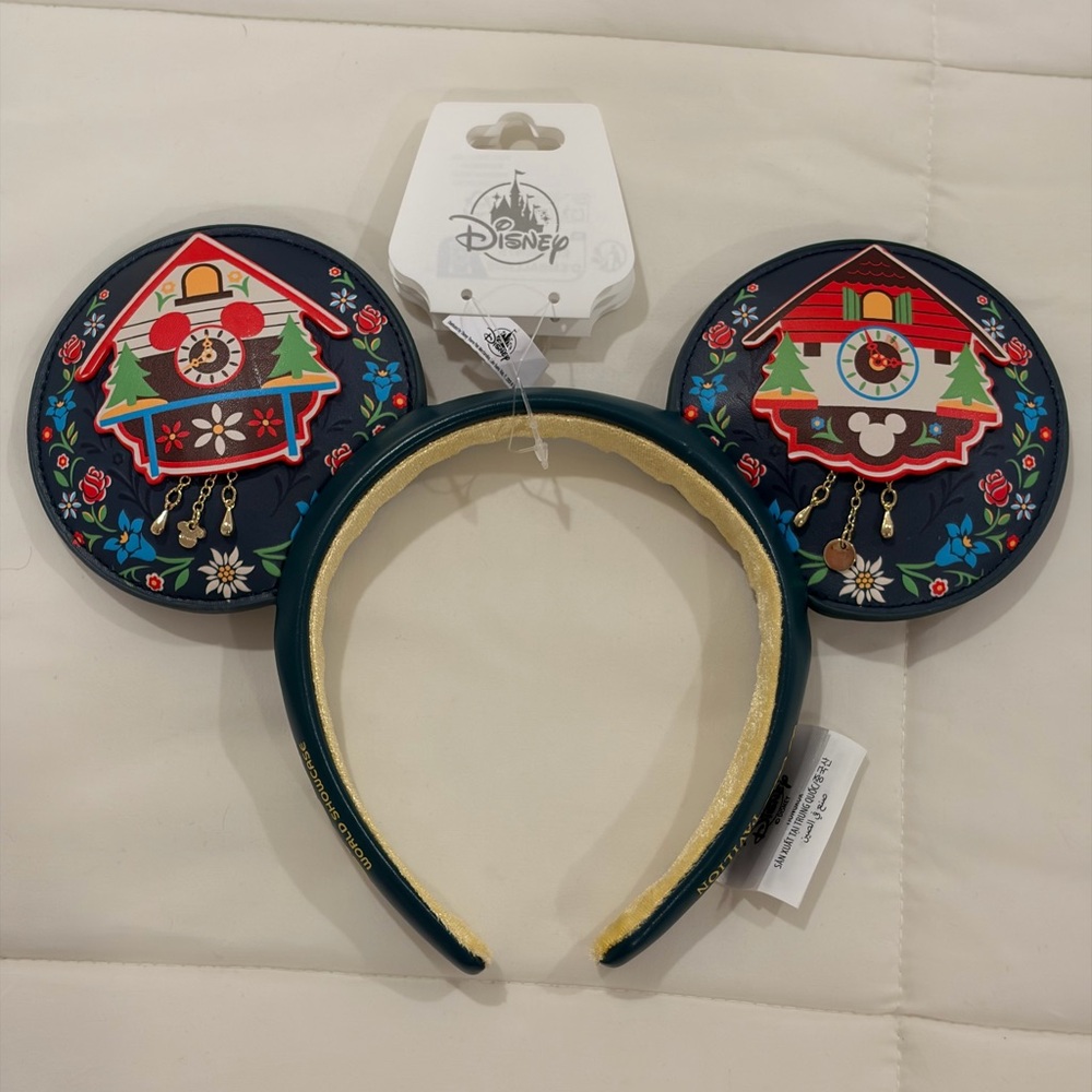 New Disney Cuckoo Clock Ears Headband - Dark Blue and Gold